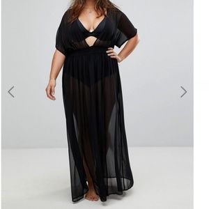 NEVER WORN - WT - Chiffon Beach Cover